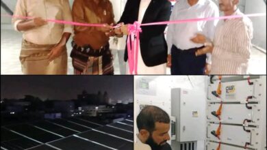 محافظ أبين يدشن تشغيل منظومة الطاقة الشمسية للسكن الجامعي لطلاب مديريات يافع 2