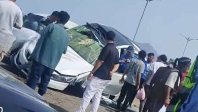 حادث مروري مروع على خط إنماء بالقرب من جولة كالتكس في عدن 3