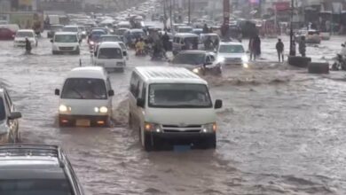 أمطار غزيرة وسيول عارمة تضرب صنعاء.. وفاة امرأتين وأضرار واسعة 4