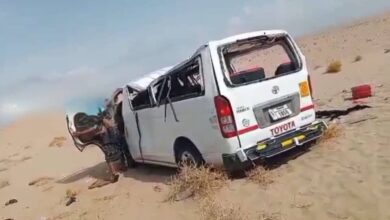 وفاة خمسة نازحين بحادث مروري أثناء توجههم من المخا إلى عدن 2
