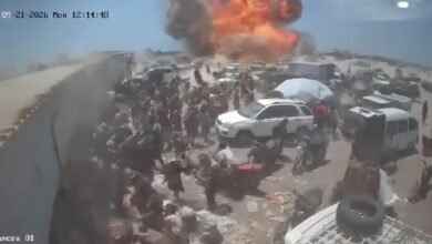 قصف حوثي يستهدف سوق شعبي قرب باب المندب بالتزامن مع تصعيد معارك كهبوب 5