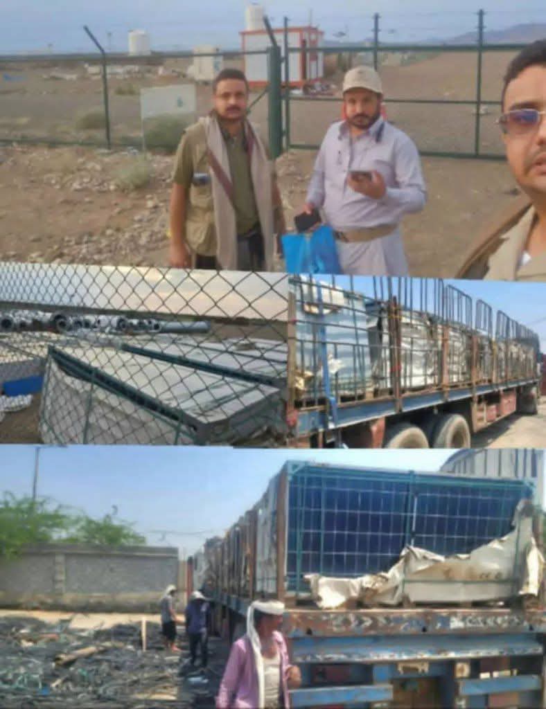 الحوثيون ينهبون ألواحًا ومعدات من محطتي كهرباء حيس والخوخة وينقلونها إلى صعدة 1