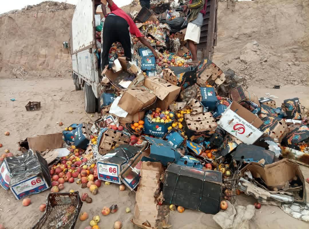 صحة البيئة بالمنصورة تتلف 20 طنا من الفواكه الفاسدة وغير الصالحة للاستهلاك البشري 1