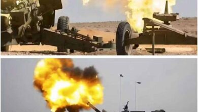 قوات العمالقة ودرع الوطن تقصف مواقع الحوثيين تمهيدًا لمعركة تحرير مدينة المخا 3
